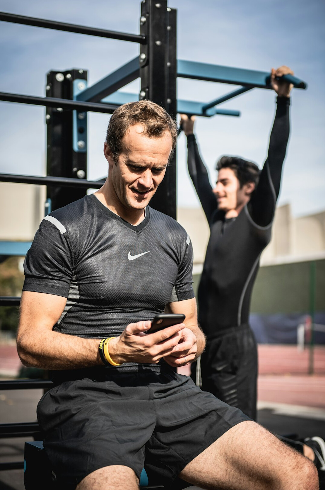 person tracking fitness goals